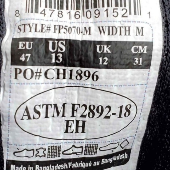 Men's Carhartt Hiking Boots. Size 13 - Picture 6 of 10